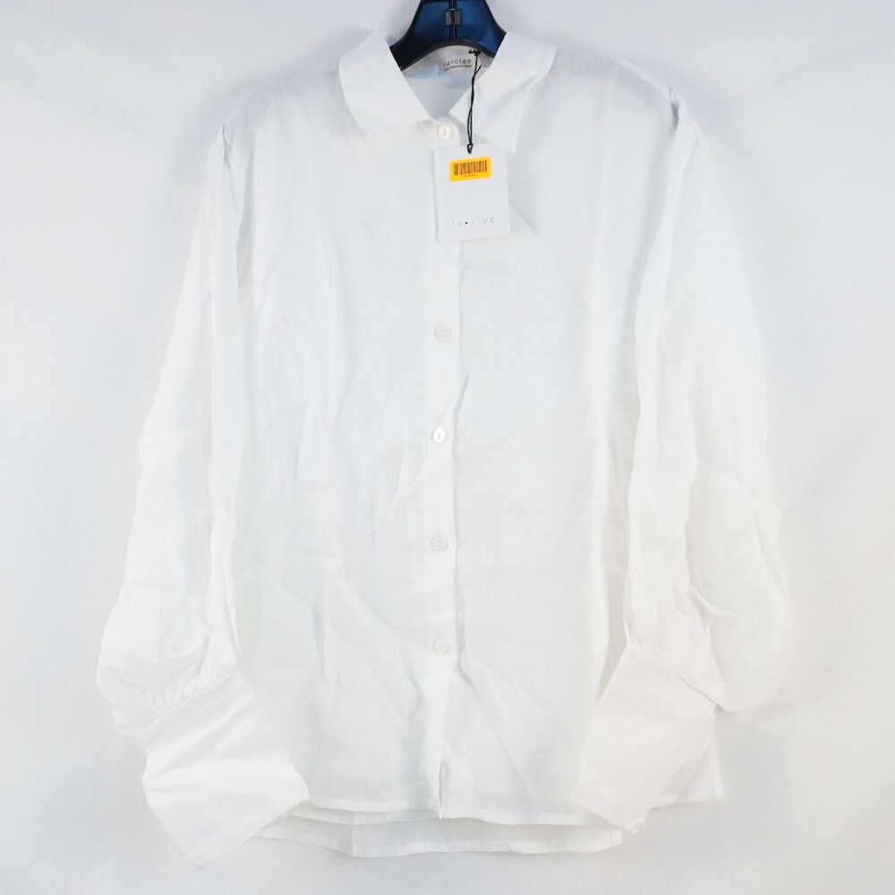 Luciee Eloise Ramie Button-Down Collared Shirt in… - image 2